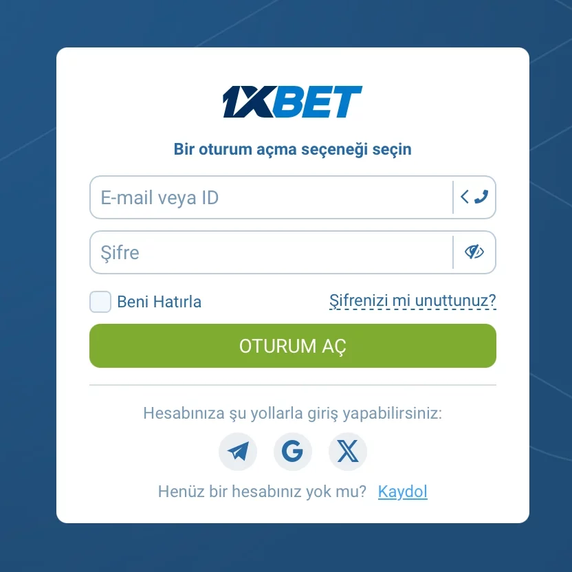 1xBet Login: Adım Adım Hesaba Giriş İşlemi