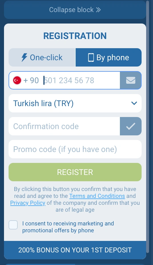 1xBet Mobil Kayıt: Telefon Üzerinden Hesap Açma
